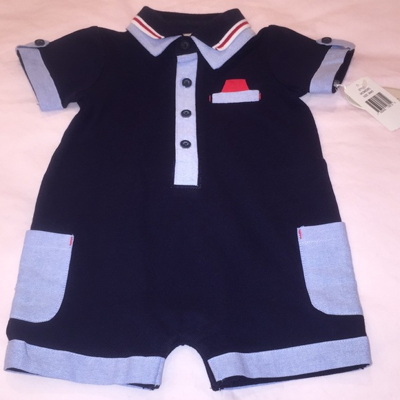 baby boy navy romper